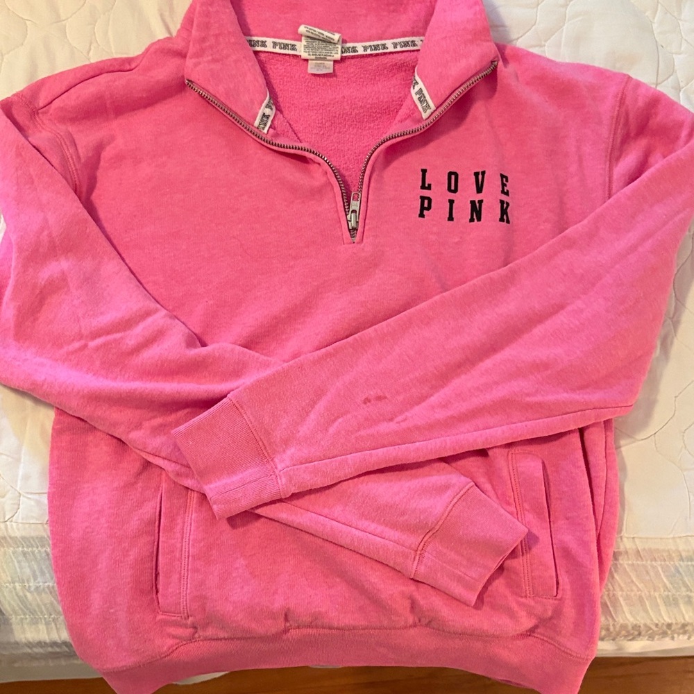 Victoria's Secret Pink Love Quarter-Zip Pullover
